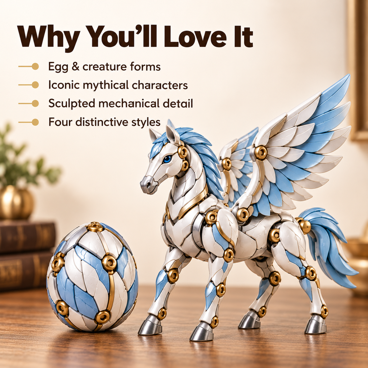 ⚙️ Transforming Mechanical Mythical Beast Eggs – 4 Legendary Creatures