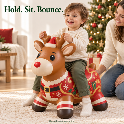 🎄 Christmas Animal Hopper – A Bouncy Ride-On Gift for Kids 🎁