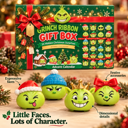 🎄💚 24 Days of Mischievous Green Christmas Characters – Funny Advent Calendar Gift Box