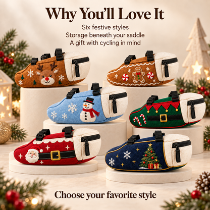 🚴🎅 Festive Christmas Bike Saddle Bag – 6 Fun Holiday Styles