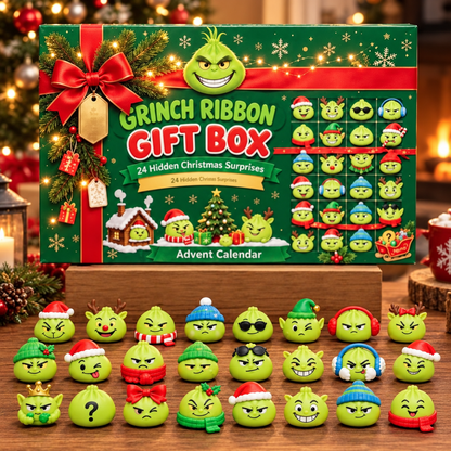 🎄💚 24 Days of Mischievous Green Christmas Characters – Funny Advent Calendar Gift Box