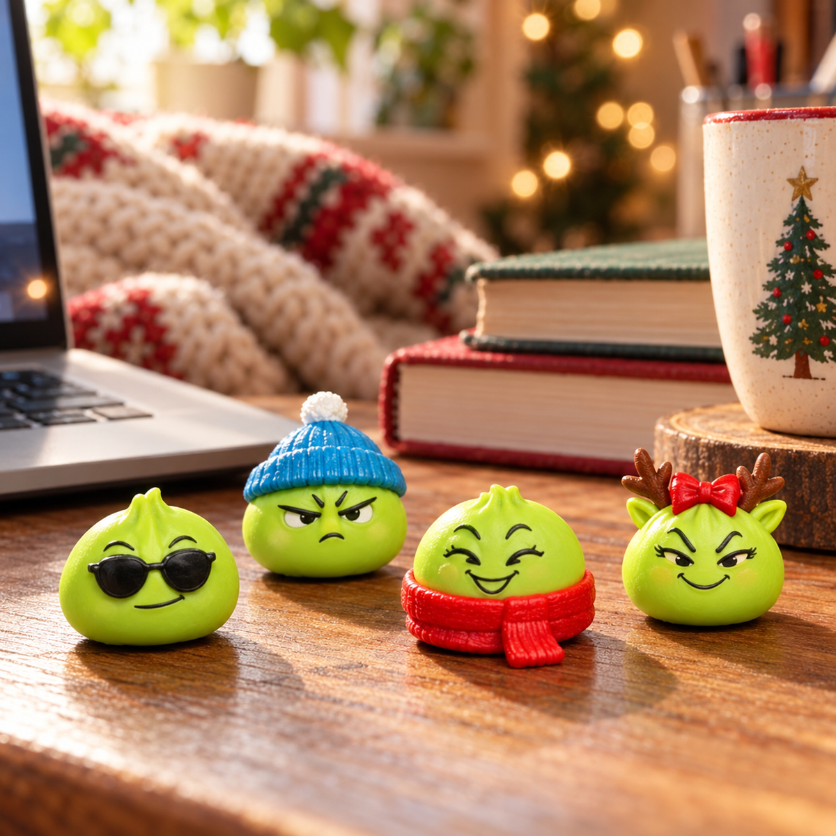 🎄💚 24 Days of Mischievous Green Christmas Characters – Funny Advent Calendar Gift Box