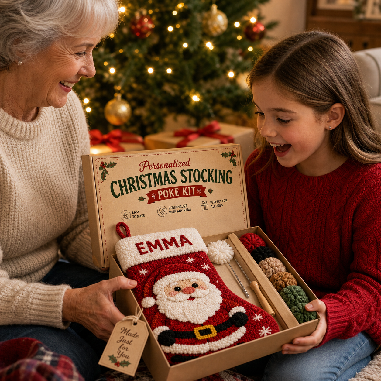 🧦✂️DIY Your Name Christmas Stocking – Personalized 3D Holiday Décor