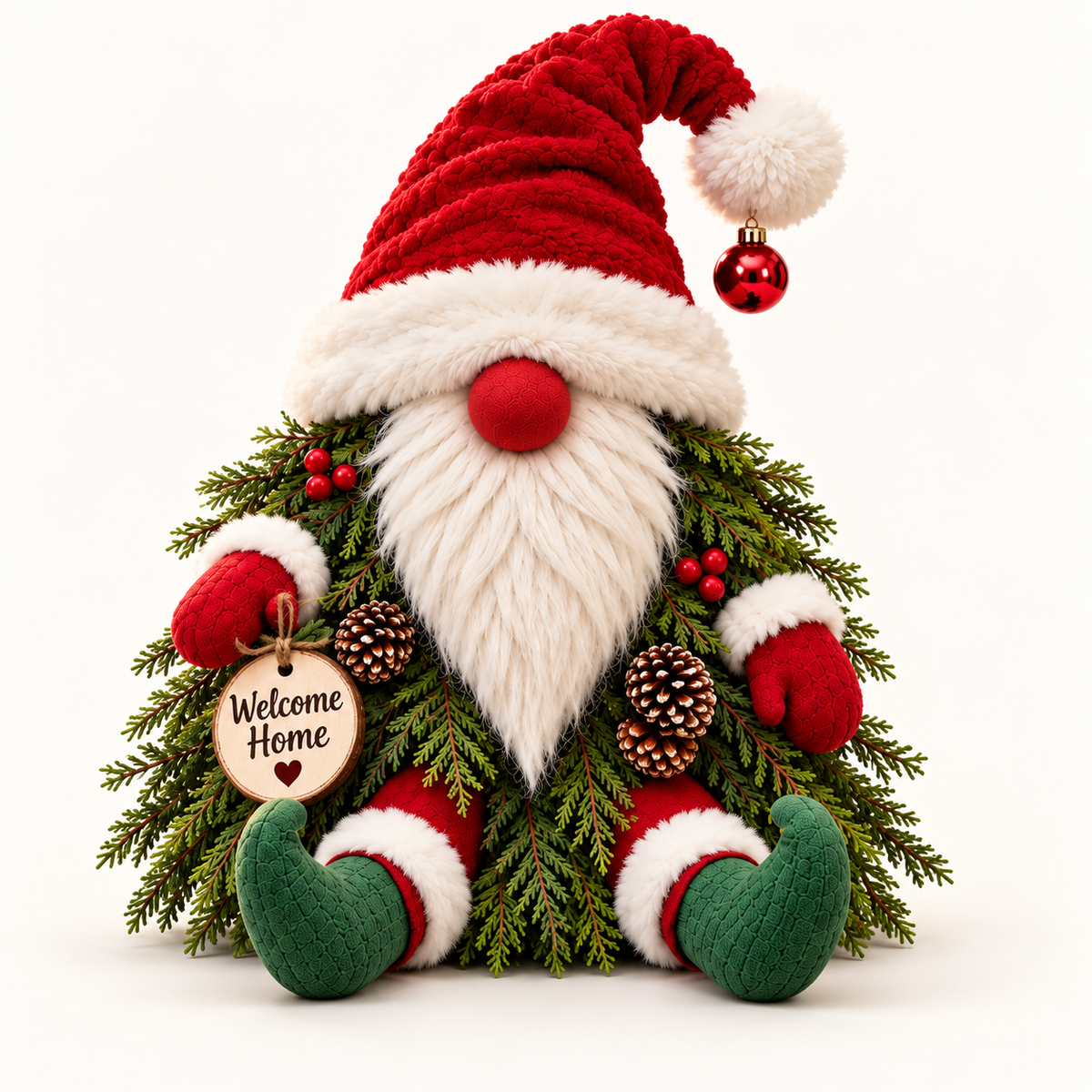 Christmas Evergreen Gnome Decorations