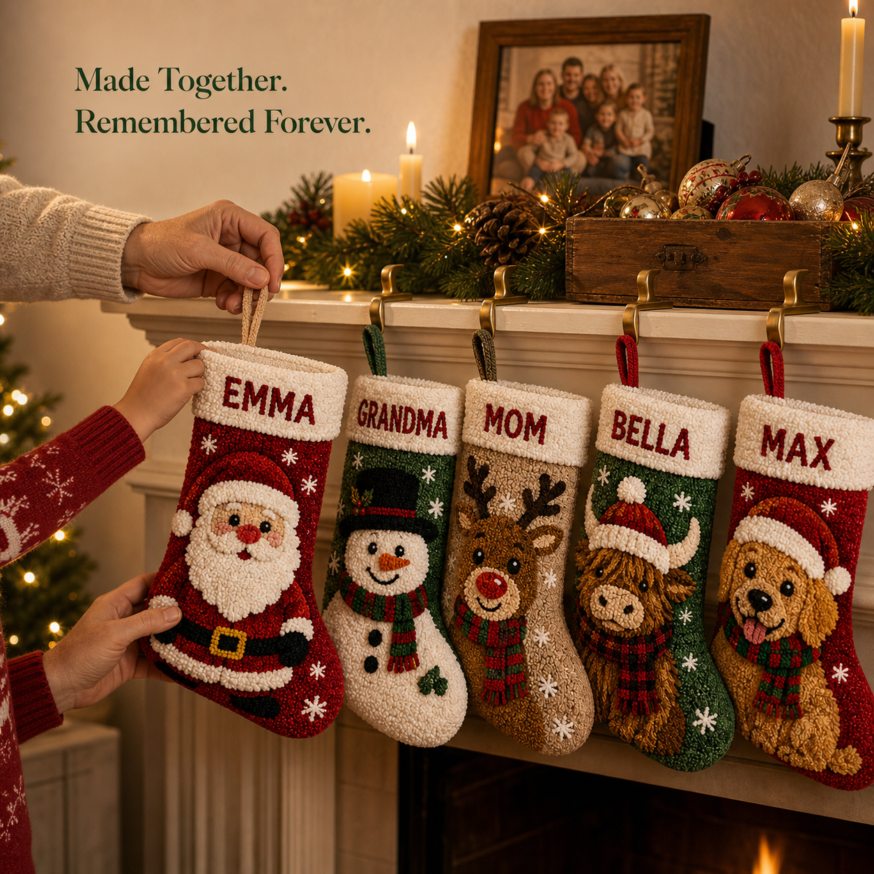🧦✂️DIY Your Name Christmas Stocking – Personalized 3D Holiday Décor