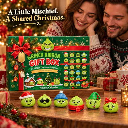 🎄💚 24 Days of Mischievous Green Christmas Characters – Funny Advent Calendar Gift Box
