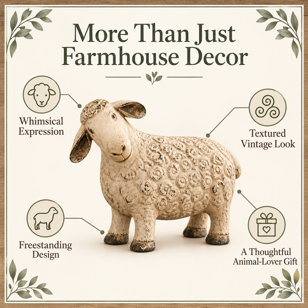 Reasons to choose the rustic sheep figurine