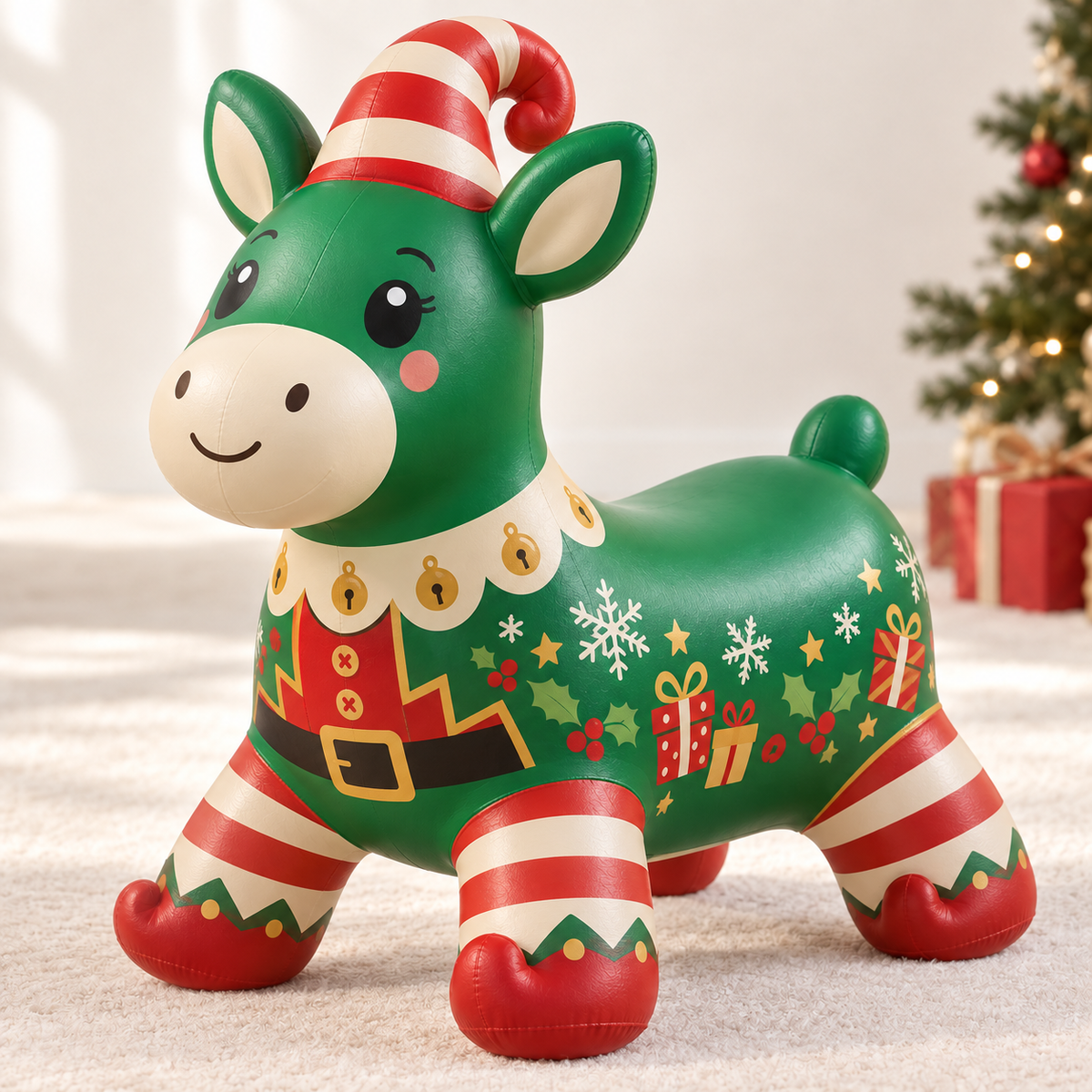 🎄 Christmas Animal Hopper – A Bouncy Ride-On Gift for Kids 🎁