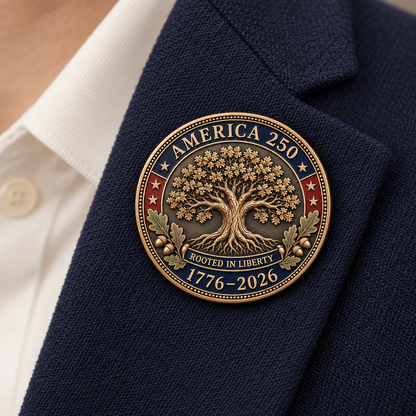 🇺🇸🌳 America 250th Anniversary Tree of Liberty Commemorative Medallion – 1776–2026