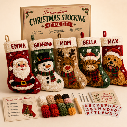 🧦✂️DIY Your Name Christmas Stocking – Personalized 3D Holiday Décor
