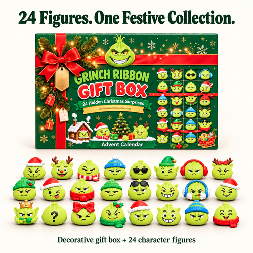 🎄💚 24 Days of Mischievous Green Christmas Characters – Funny Advent Calendar Gift Box