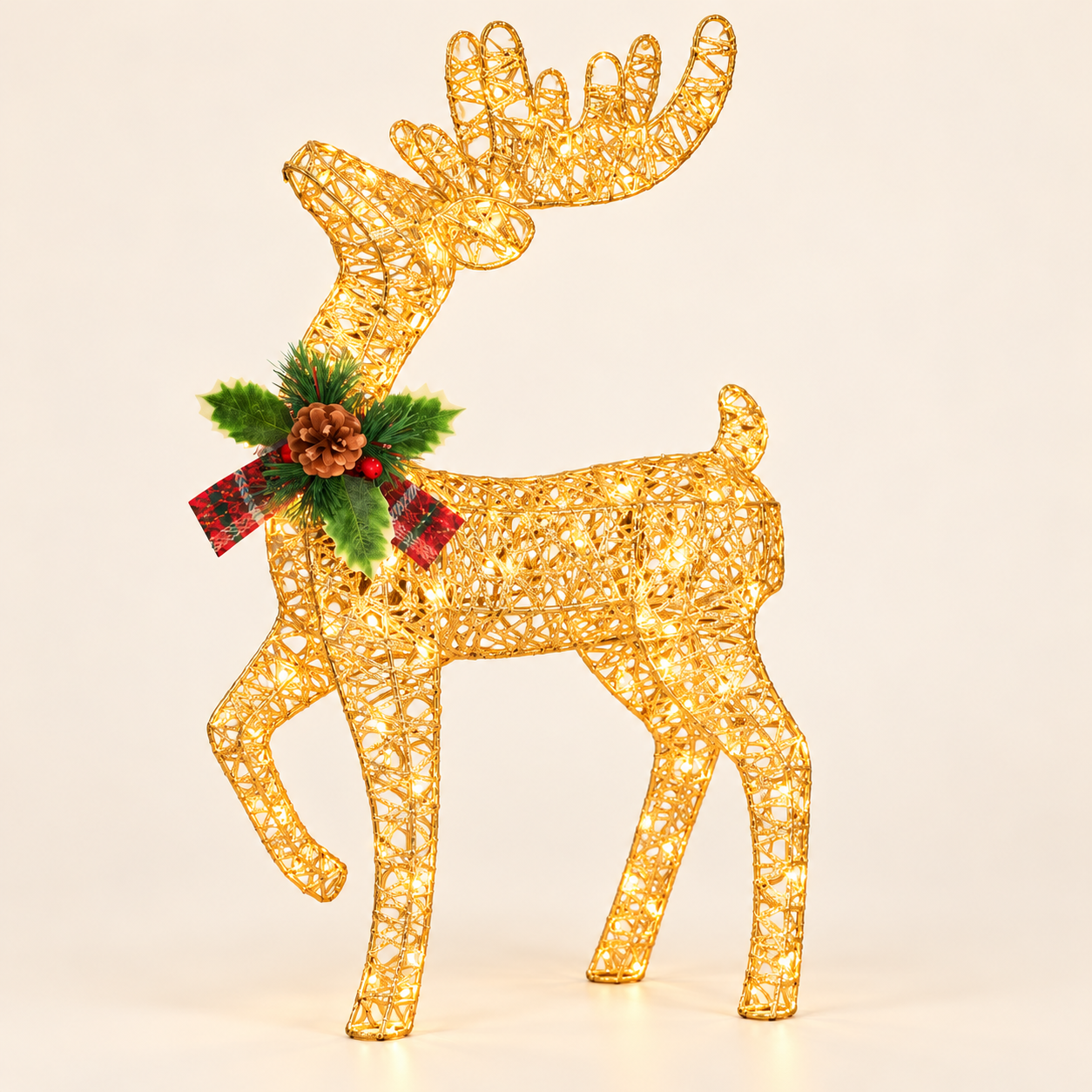 Large warm LED Christmas reindeer