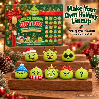 🎄💚 24 Days of Mischievous Green Christmas Characters – Funny Advent Calendar Gift Box
