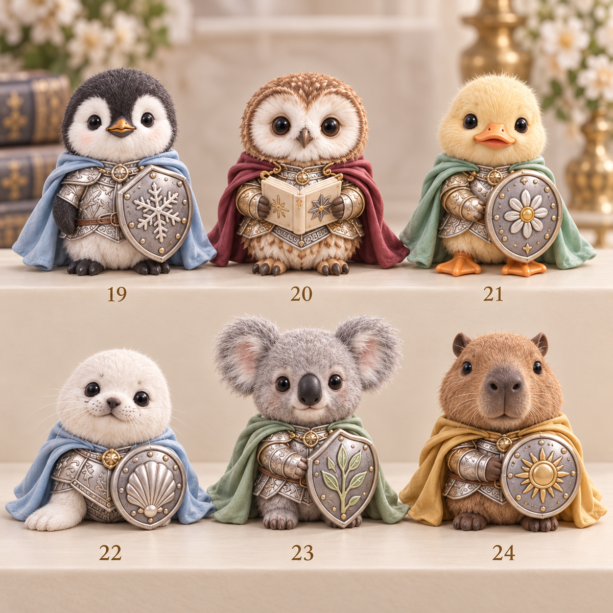 🐾⚔️ Fantasy Animal Knights Mystery Box – 24 Adorable Collectible Designs 🎁