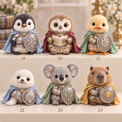 🐾⚔️ Fantasy Animal Knights Mystery Box – 24 Adorable Collectible Designs 🎁
