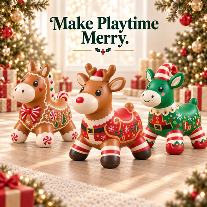 🎄 Christmas Animal Hopper – A Bouncy Ride-On Gift for Kids 🎁