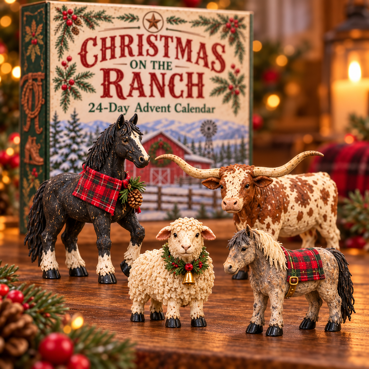 Detailed farm animal figures