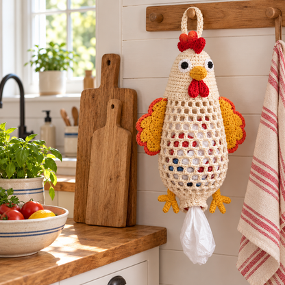 🧶 Crochet Animal Storage Kit – DIY Hanging Organizer with a Cute Handmade Look⭐