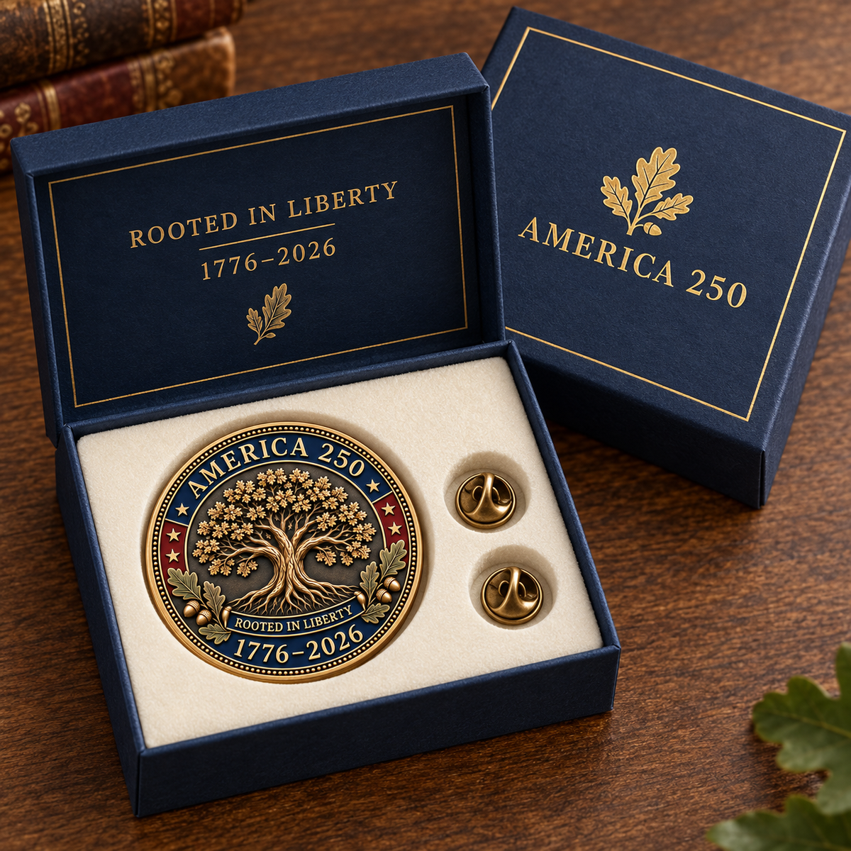 🇺🇸🌳 America 250th Anniversary Tree of Liberty Commemorative Medallion – 1776–2026