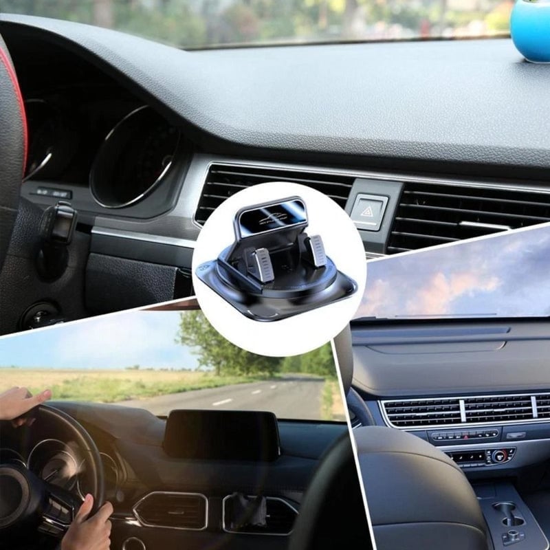 360° Swivel Car Phone Mount 🚗 – Adjustable Hands-Free Dashboard Holder