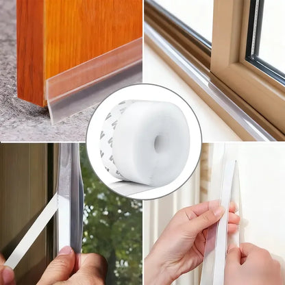 16.4 FT Self-Adhesive Draft Guard Seal 🏠 for Doors, Windows & Shower Enclosures