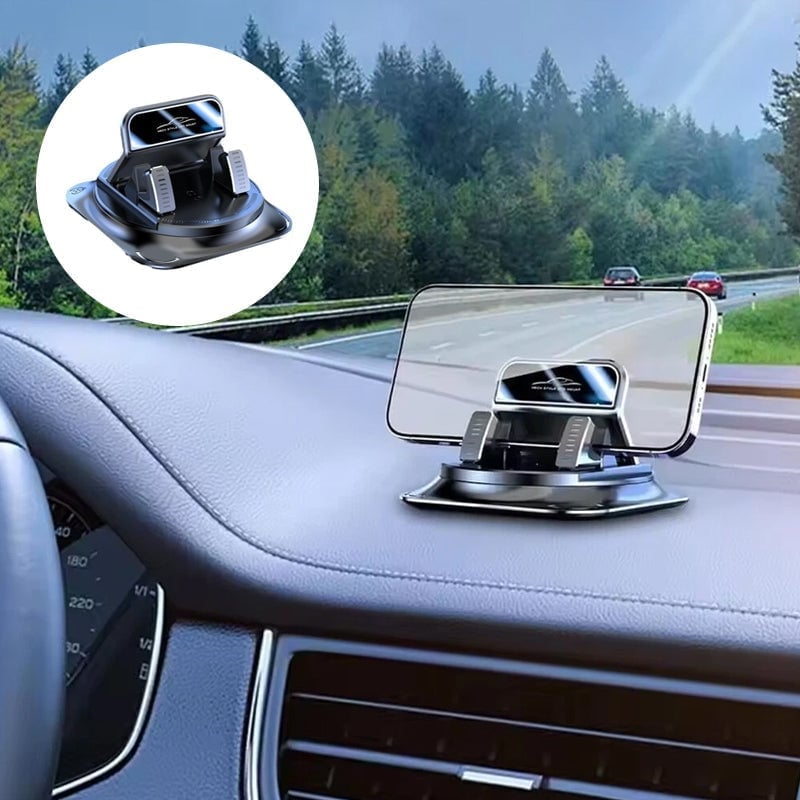 360° Swivel Car Phone Mount 🚗 – Adjustable Hands-Free Dashboard Holder