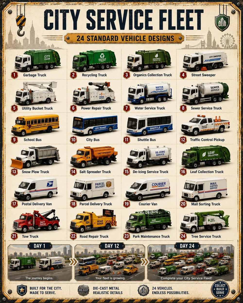 City Service Fleet vehicle Advent Calendar