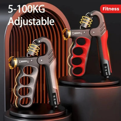 💪 Adjustable Hand Grip Strengthener, 5–100 kg Resistance for Forearm Training