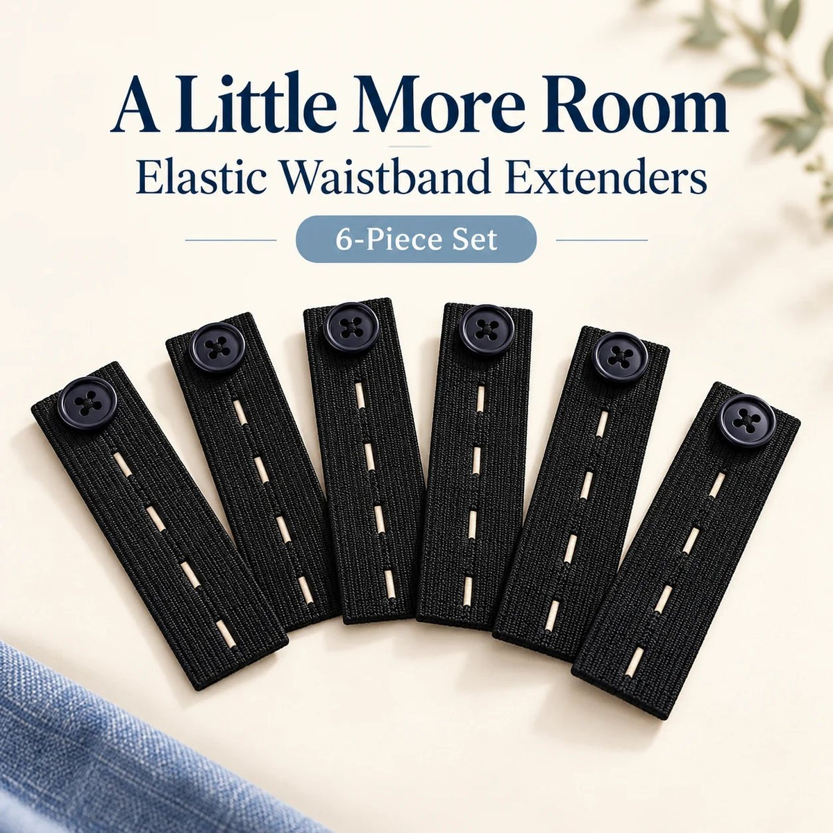 👖 5-Piece Waistband Extender Buttons – Adjustable Fit for Everyday Comfort