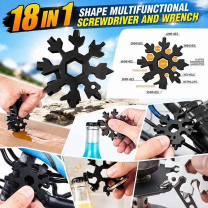 ❄️ Pocket Snowflake Multi-Tool | 18 Functions in Your Hand
