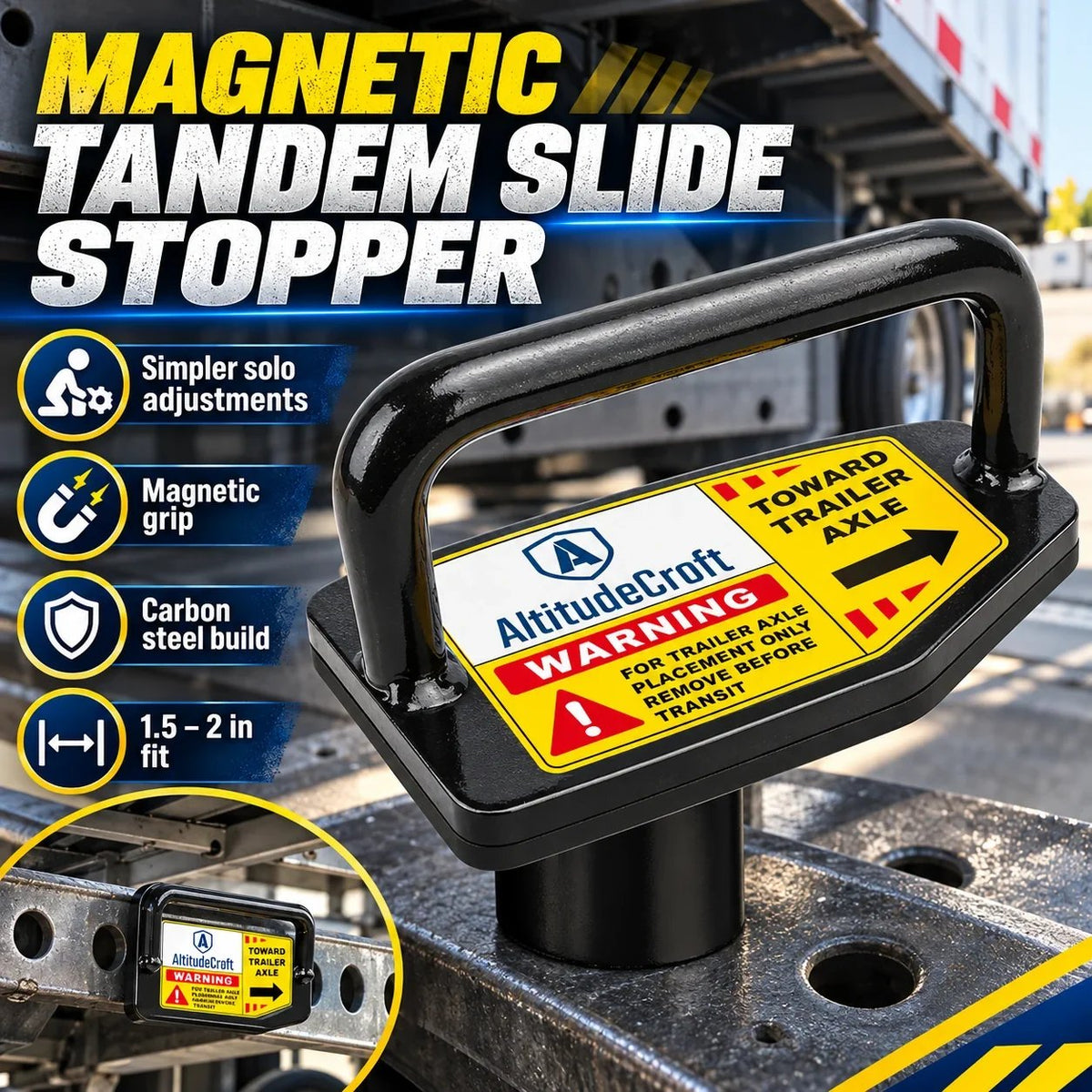Magnetic Tandem Slide Stopper 🧲 – Convenient Sliding Hardware Accessory