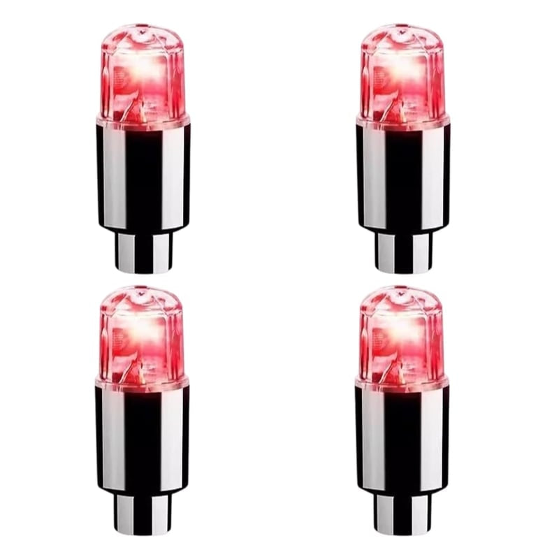🚗💡 Waterproof LED Tire Valve Cap Lights – Light Up Your Wheels After Dark