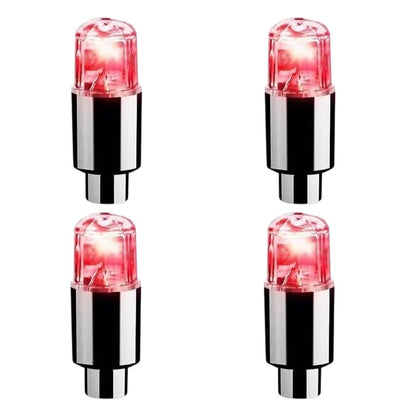 🚗💡 Waterproof LED Tire Valve Cap Lights – Light Up Your Wheels After Dark
