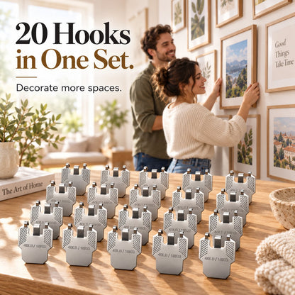 🏠 20-Piece Heavy-Duty Wall Claw Hanger Set | No-Drill, Quick-Mount Hooks for Home, Office & Decor Displays