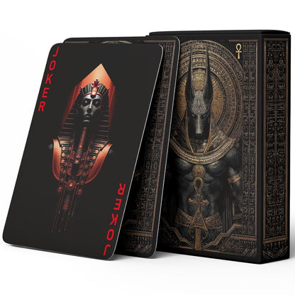 🃏 Black‑Gold Egyptian Themed Playing Cards