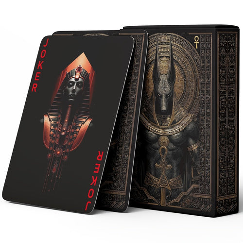 🃏 Black‑Gold Egyptian Themed Playing Cards