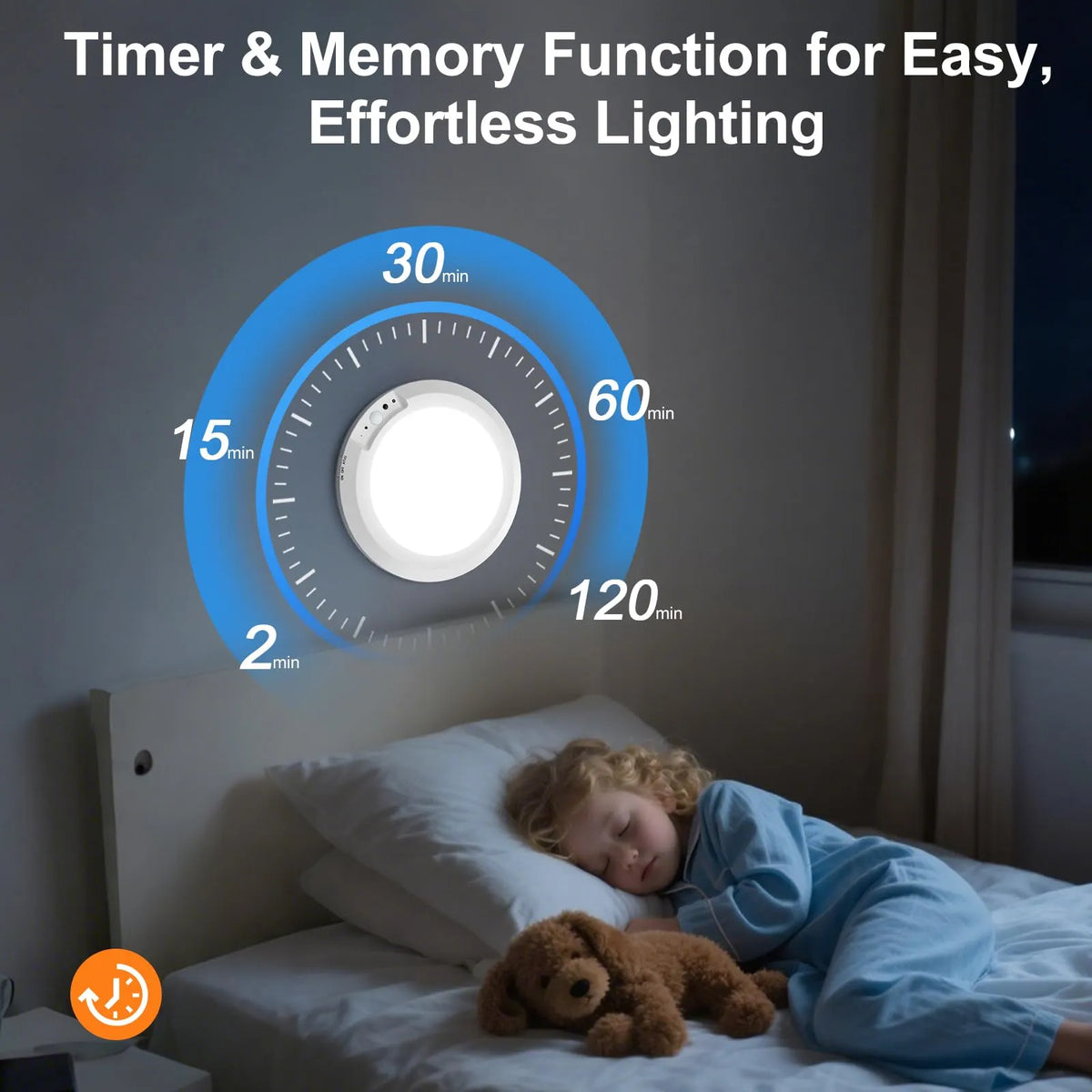 💡 SmartGlow Cordless LED Ceiling Light – Motion-Activated, USB Rechargeable with Remote Control