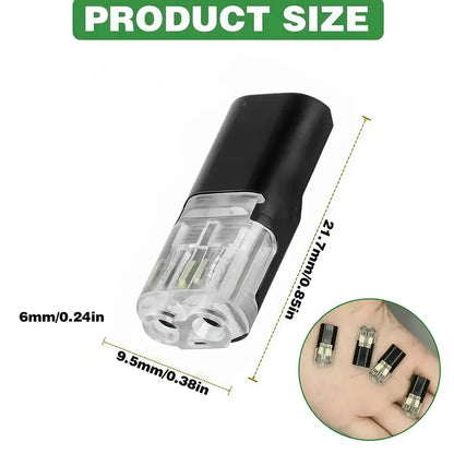 ⚡ 50-Pack 2-Pin Quick-Connect LED Strip Wire Adapters 🔌