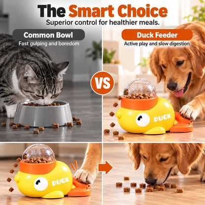 🐾🧩 Interactive Slow Feeder Toy – Treat Dispensing Fun for Cats & Dogs