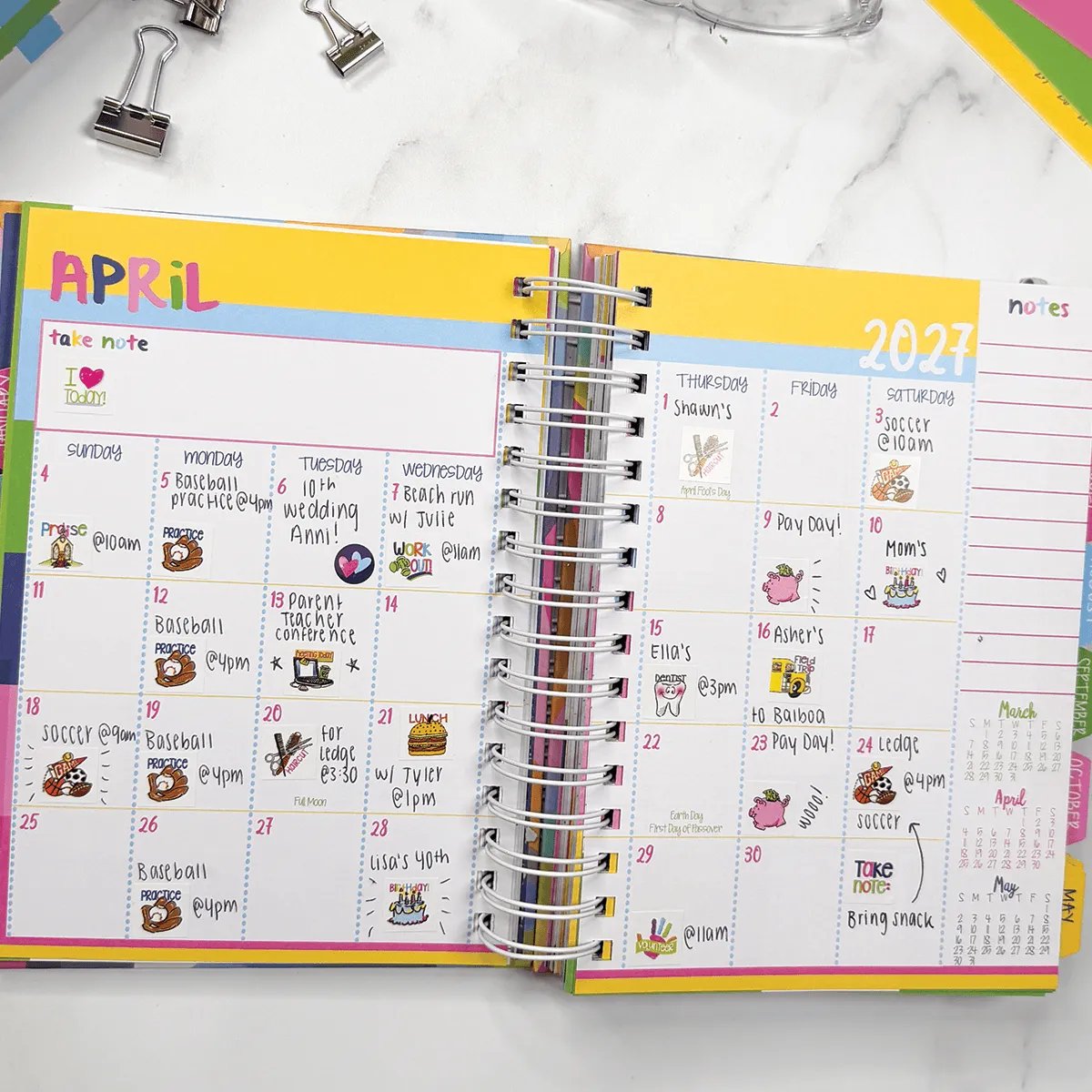 📅✨ 2027–2028 Reminder Binder® – 24-Month All-in-One Life Planner