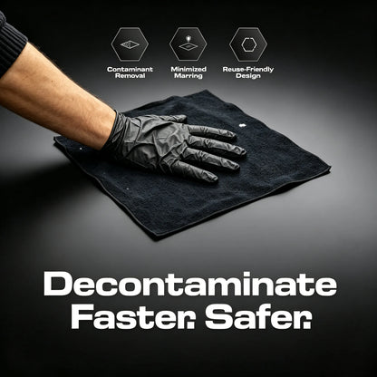✨ Automotive Clay Towel 12 x 12 in – Fine-Grade Brushed Microfiber for Smooth, Contaminant-Free Paint
