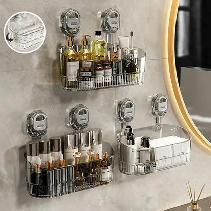 🛁✨ No-Drill Bathroom Storage Box – Strong Suction, Easy Install, More Space