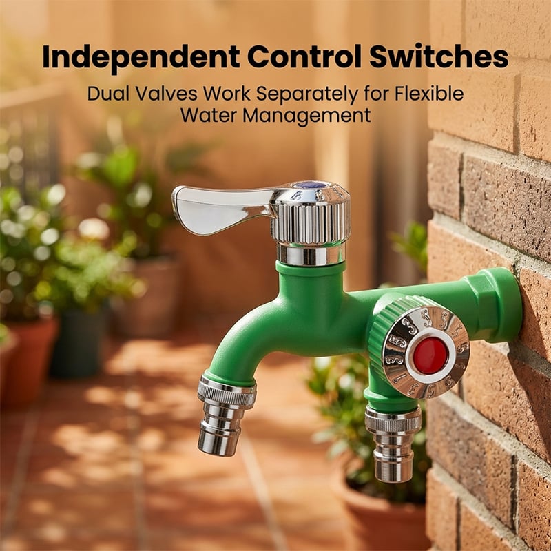 Dual Outlet Washing Machine Faucet