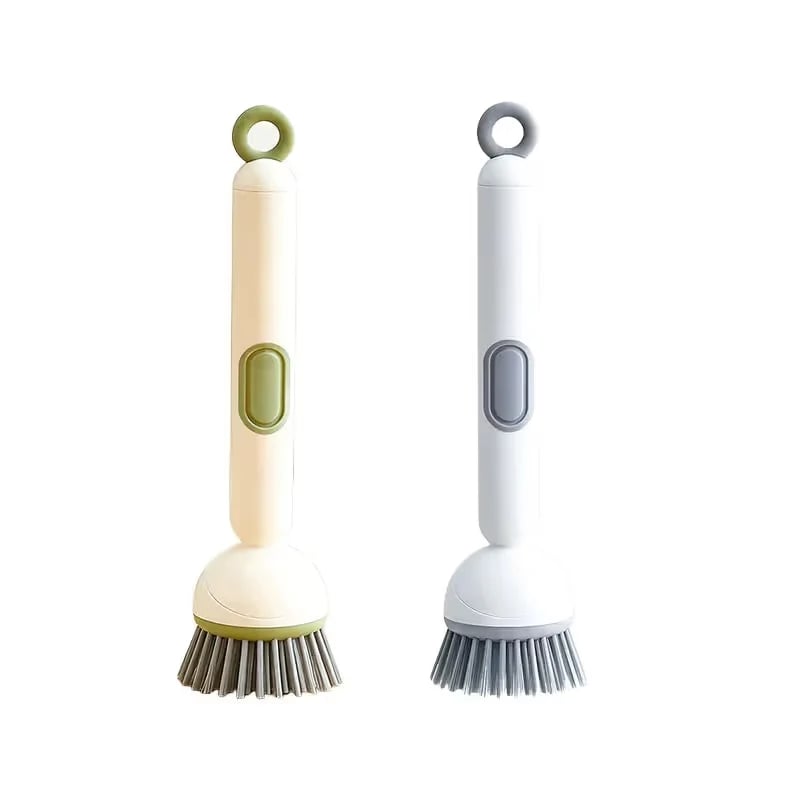 🧽✨ 6-Angle Soap Dispensing Brush – Scrub Smarter with Built-In Soap Control