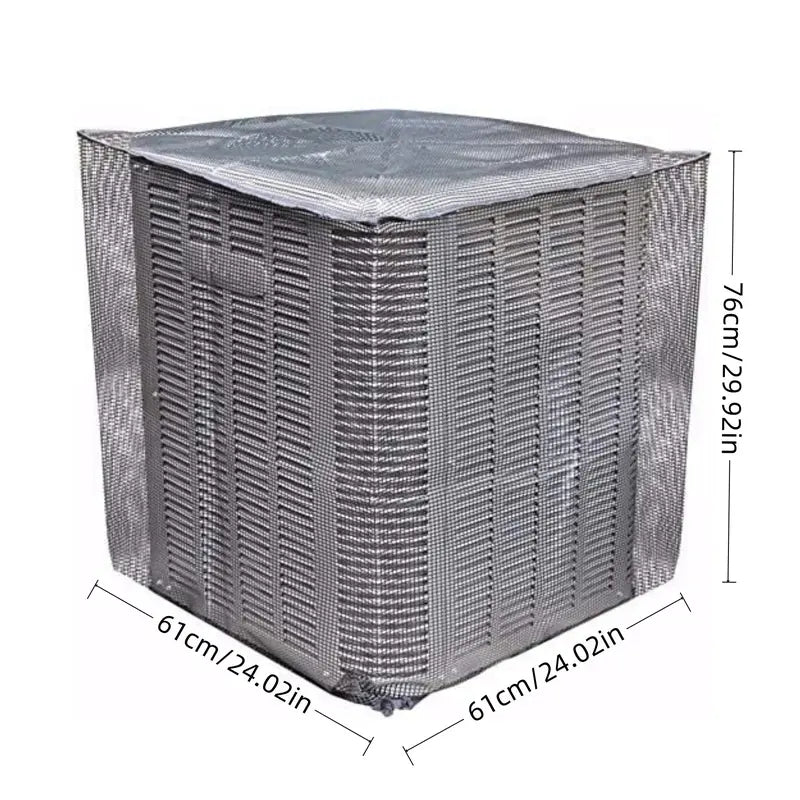 🍂 Heavy-Duty Mesh AC Cover – All-Season Outdoor Protection