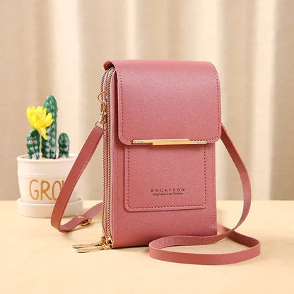 💗 Light Pink Leather Anti-Theft Bag for Secure Everyday Carry 🔒