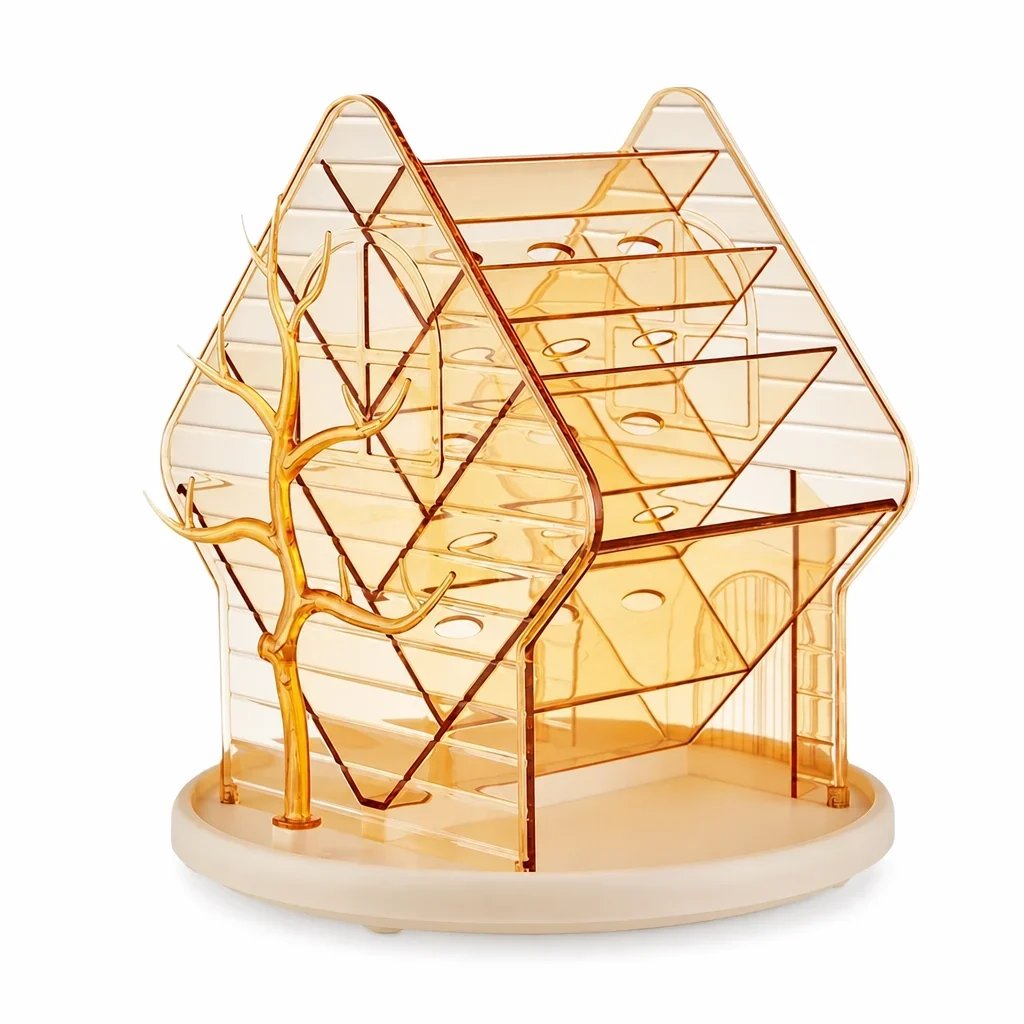 50% OFF 💄 Clear Spinning Makeup Organizer – 360° Vanity Storage | Style A