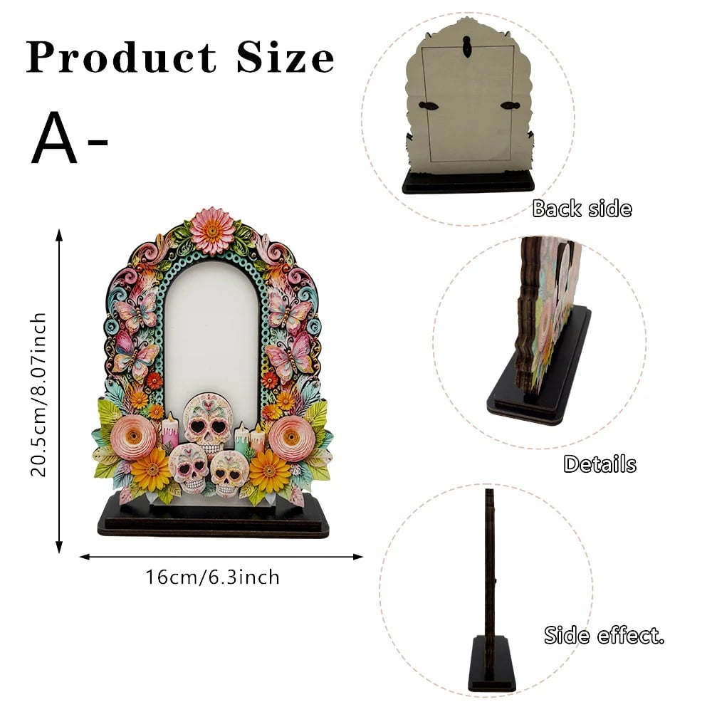 Día de Muertos Memorial Photo Frames – 6 Wooden Designs