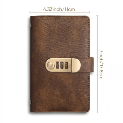 🔒 Lockable Savings Notebook – Cash Organizer for Savings Goals