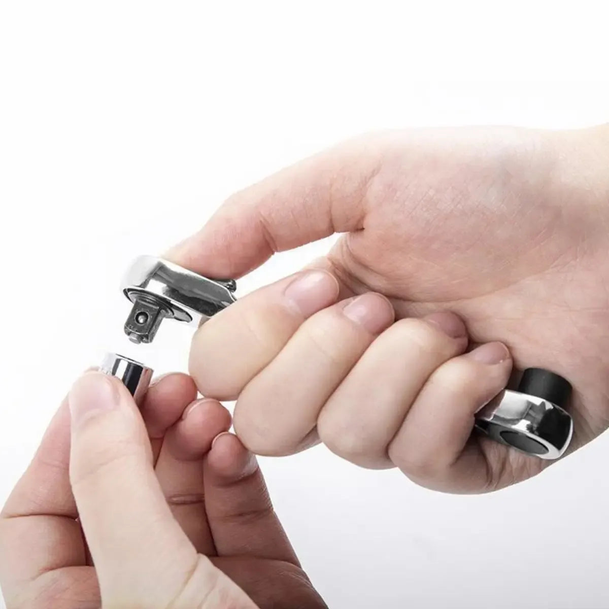 Mini Dual-Head Ratchet Wrench 🔩 – 1/4" Drive, 72-Tooth Precision